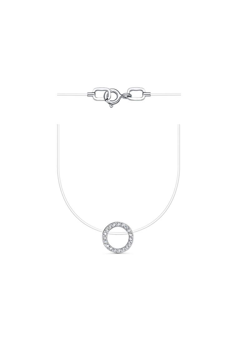 

Колье из серебра 40-45 см Kari Jewelry 3101088043, фианит, 3101088043