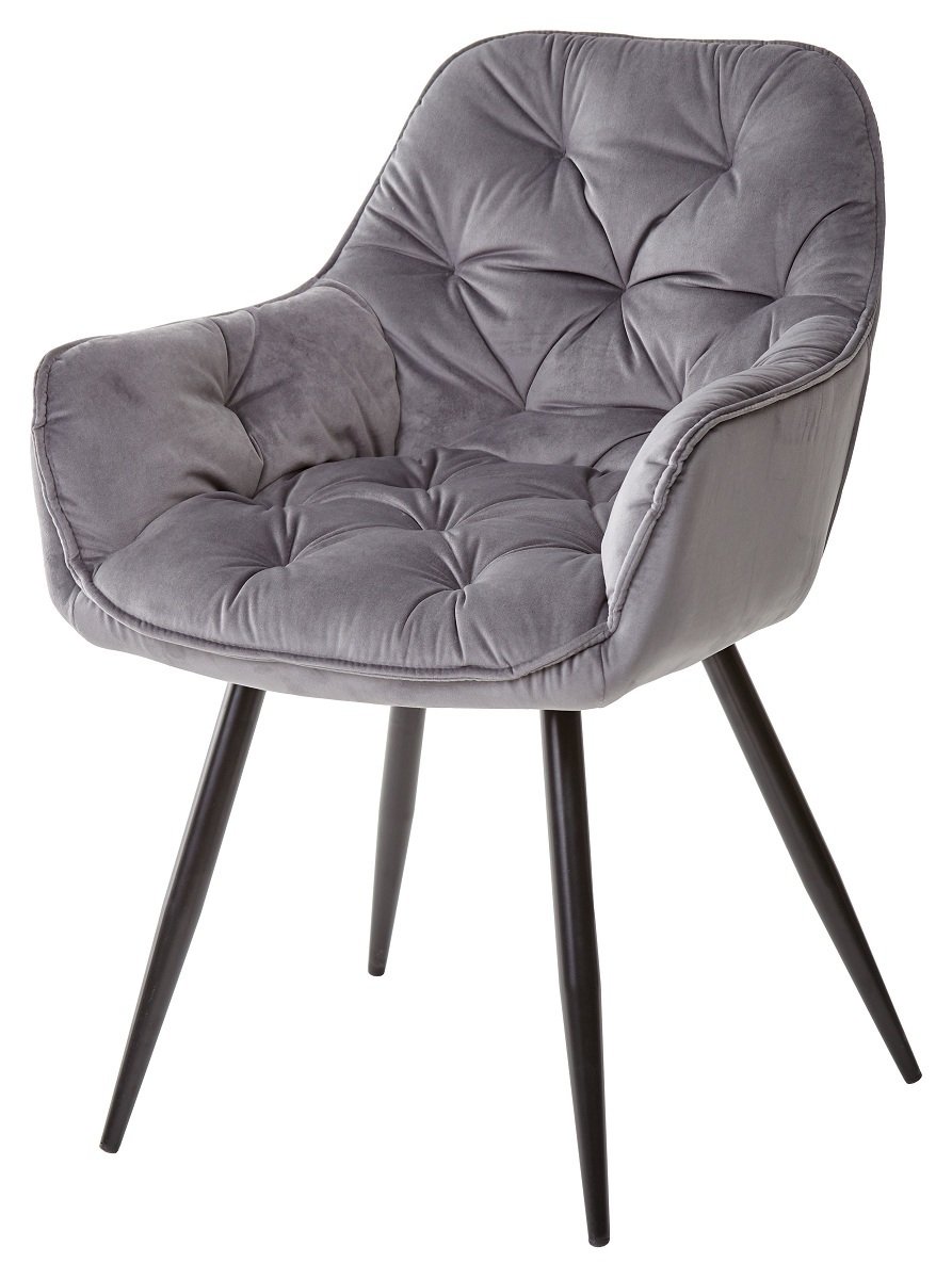 

Стул M-CITY MALTA (2 шт.) BLUVEL-14 GREY велюр, MALTA