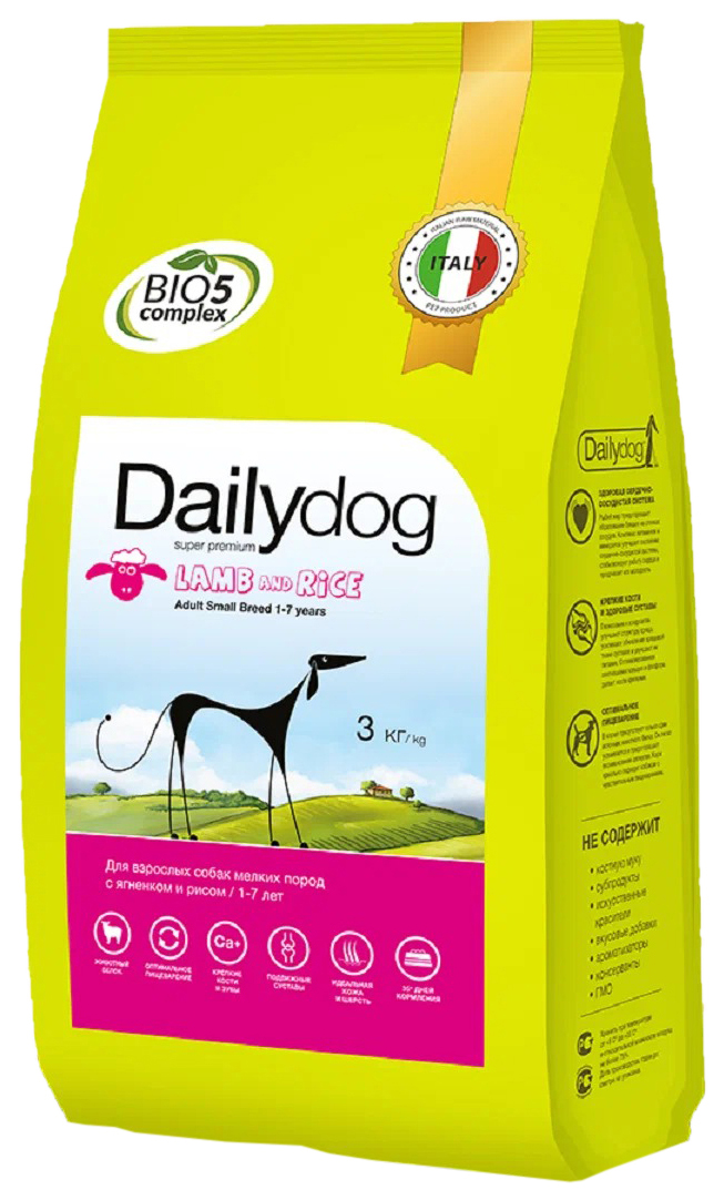 

DAILYDOG DAILYDOG ADULT SMALL BREED LAMB & RICE монобелковый для взрослых собак маленьких