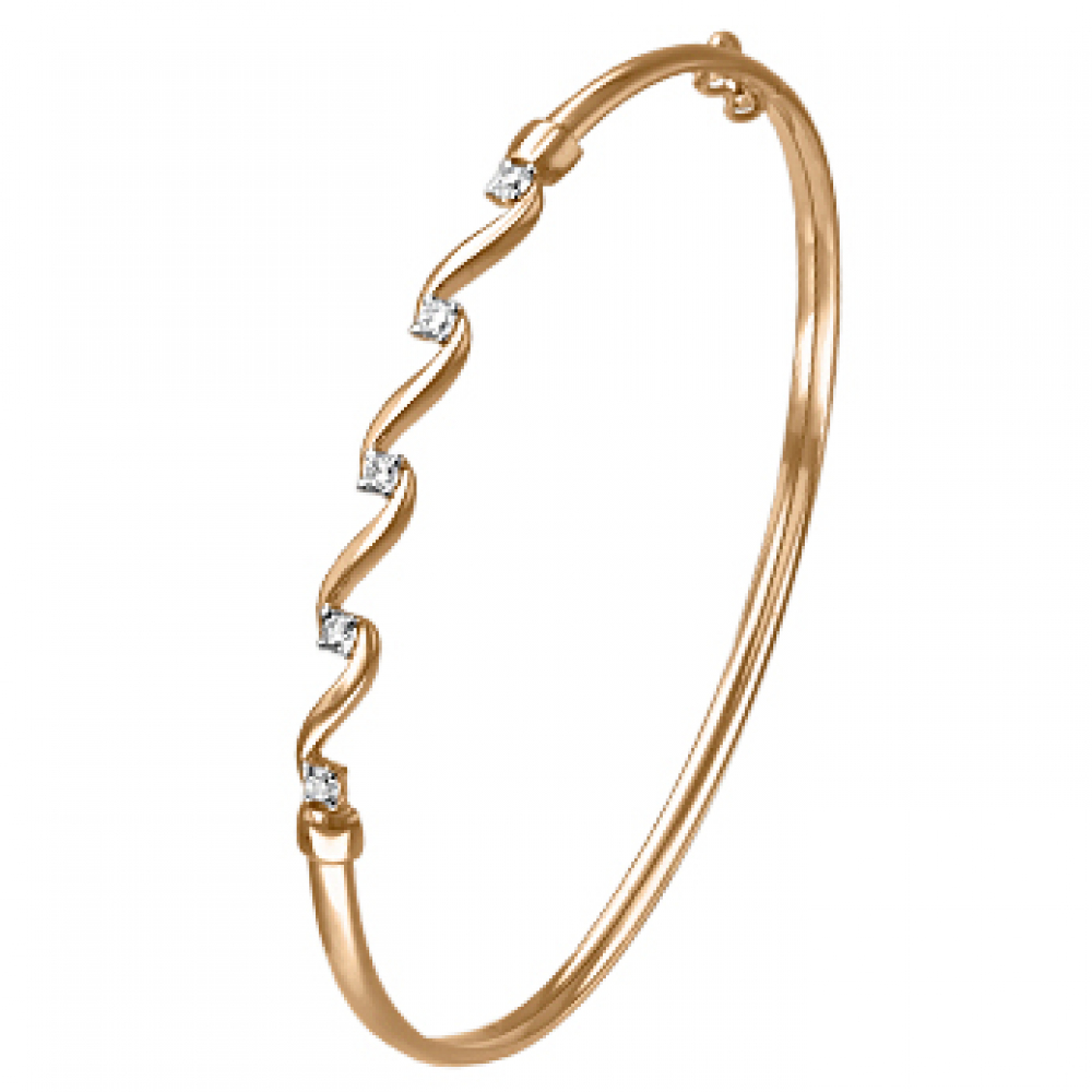 

Браслет из красного золота с фианитом р. 18 PLATINA jewelry 05-0519-00-401-1110-03, 05-0519-00-401-1110-03