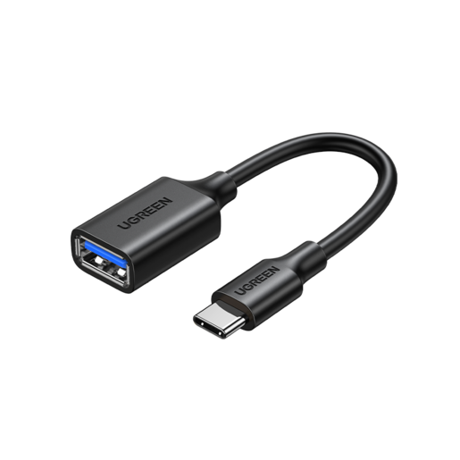Кабель uGreen US154 (30701) USB-C Male to USB 3.0 A Female Cable черный