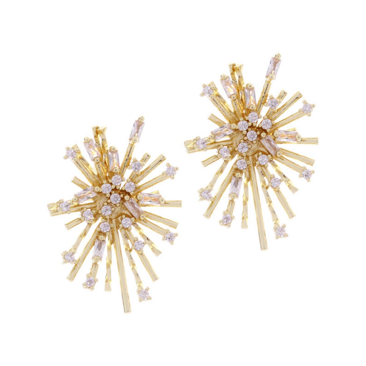 Серьги из бижутерного сплава UltraMarine 687-402/З, стразы