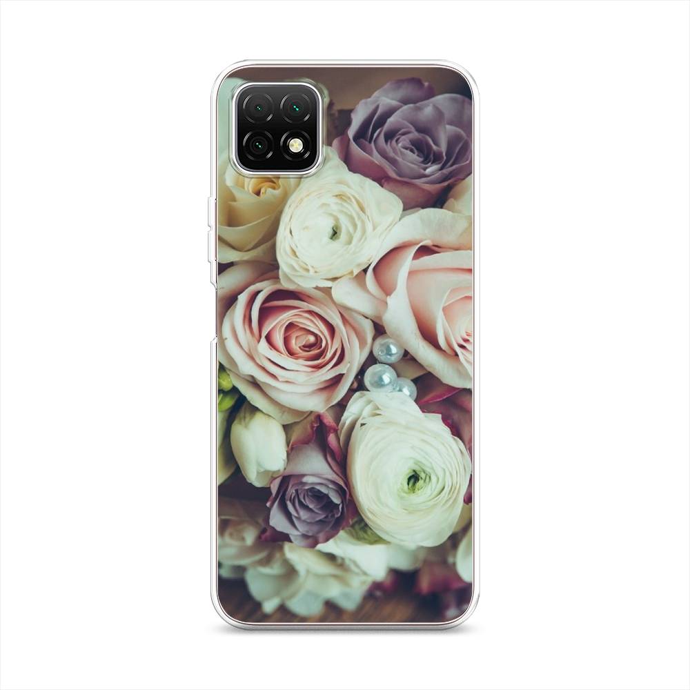 

Чехол на Wiko T3 "Свадебный букет", Белый;фиолетовый, 3400150-2