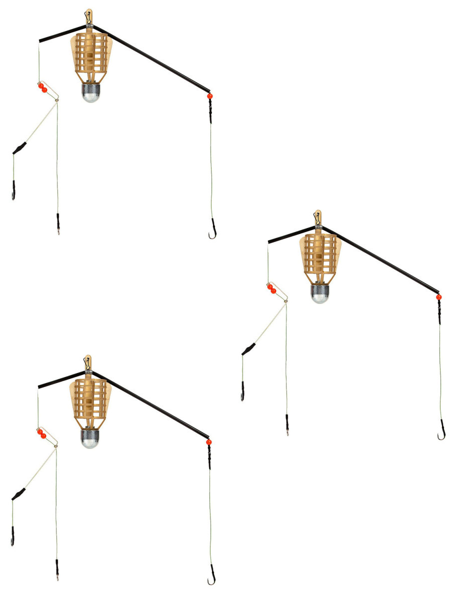Снасть Пуля в сборе GC-Famiscom фидерный оснащенный монтаж 100 г, 3 шт