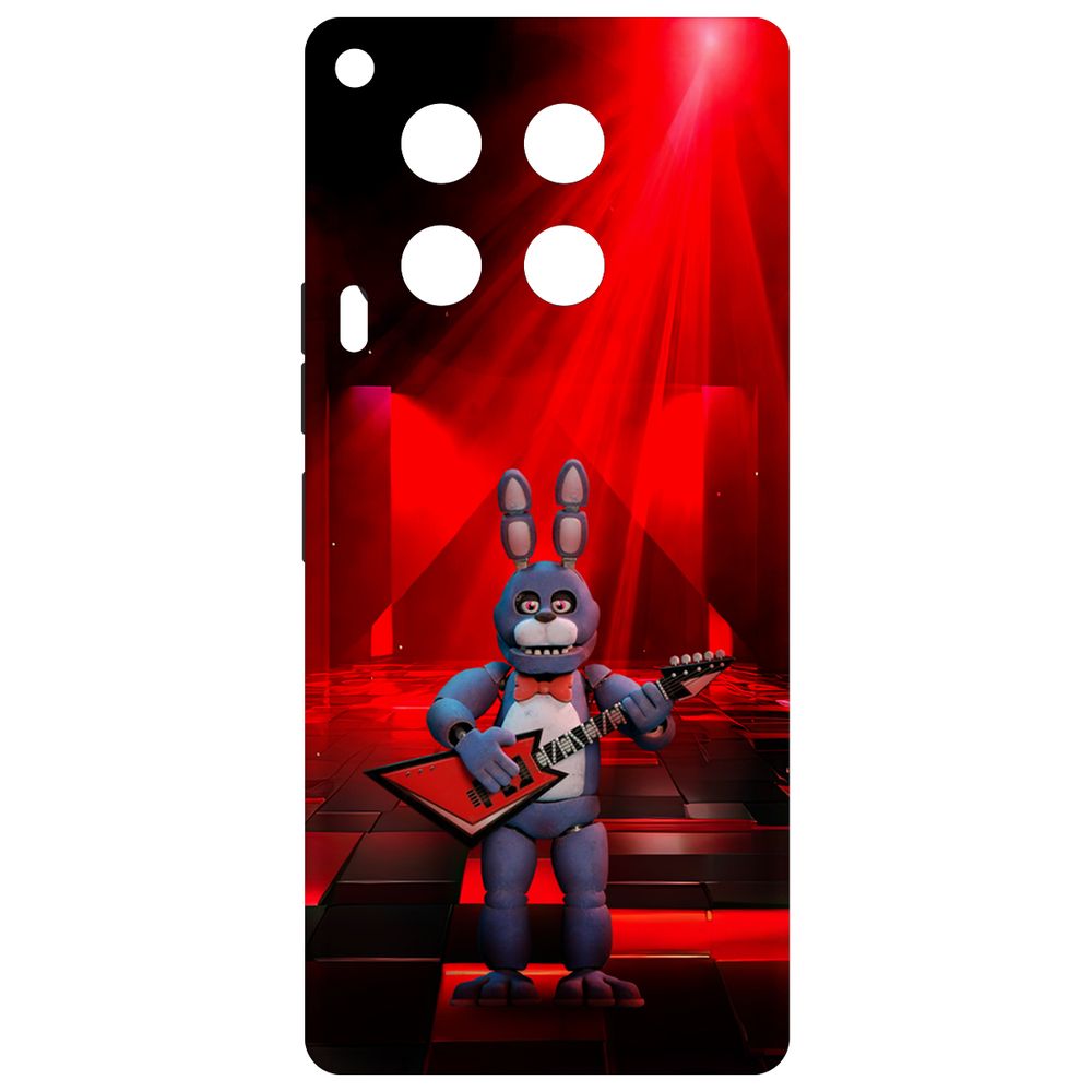 

Чехол-накладка Krutoff Soft Case ФНАФ - Бонни с гитарой для TECNO Camon 30 черный