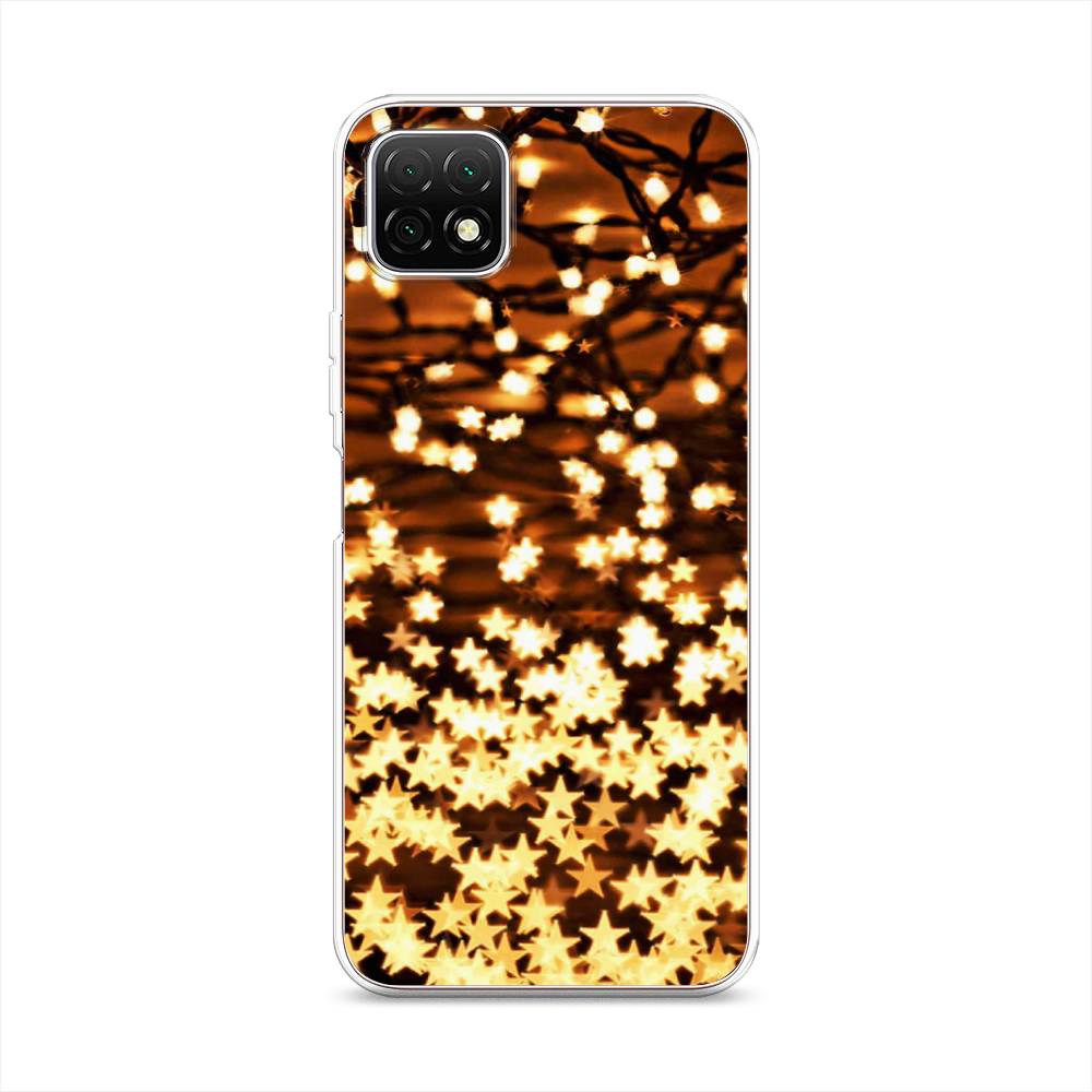 

Чехол на Wiko T3 "Новогодняя гирлянда", Золотистый, 3400150-5