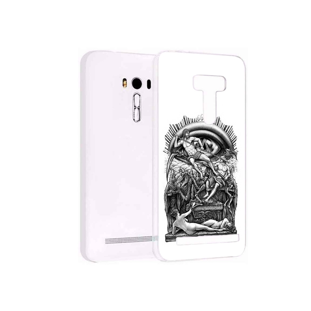 

Чехол MyPads Tocco для Asus ZenFone Selfie (ZD551KL) оракул черно белый, Прозрачный, Tocco