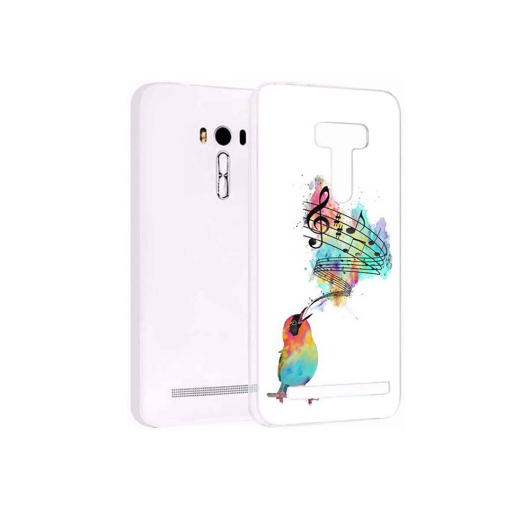 

Чехол MyPads Tocco для Asus ZenFone Selfie (ZD551KL) певчая птичка, Прозрачный, Tocco