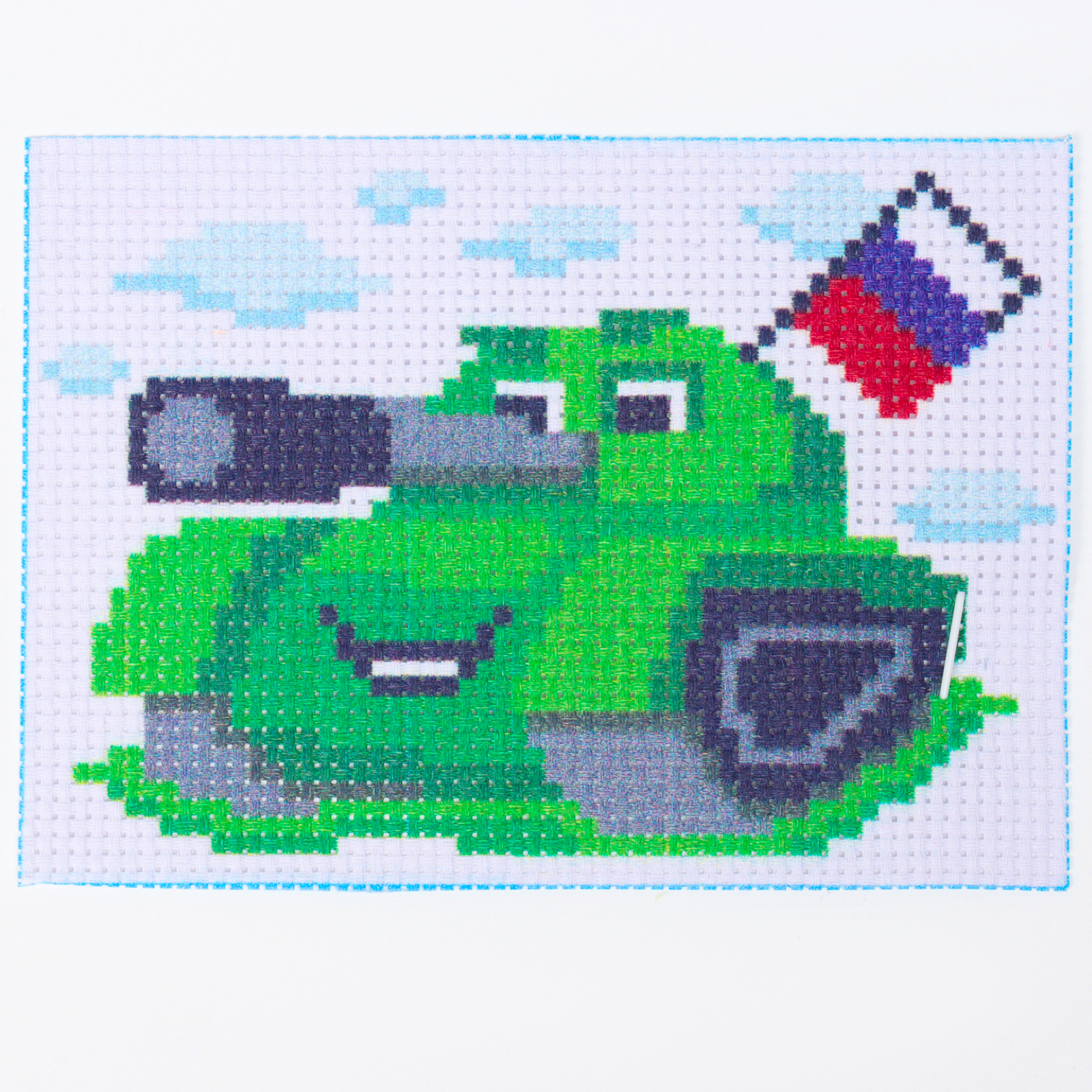 

Вышивка крестом Школа талантов Танк с флагом. День победы!, 14х10 см, Танк с флагом. День победы!