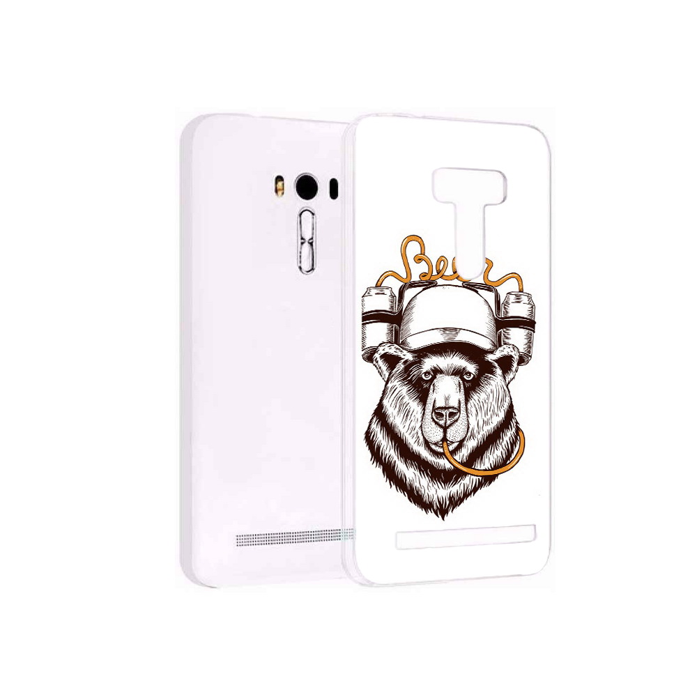 Чехол MyPads Tocco для Asus ZenFone Selfie (ZD551KL) пивной медведь