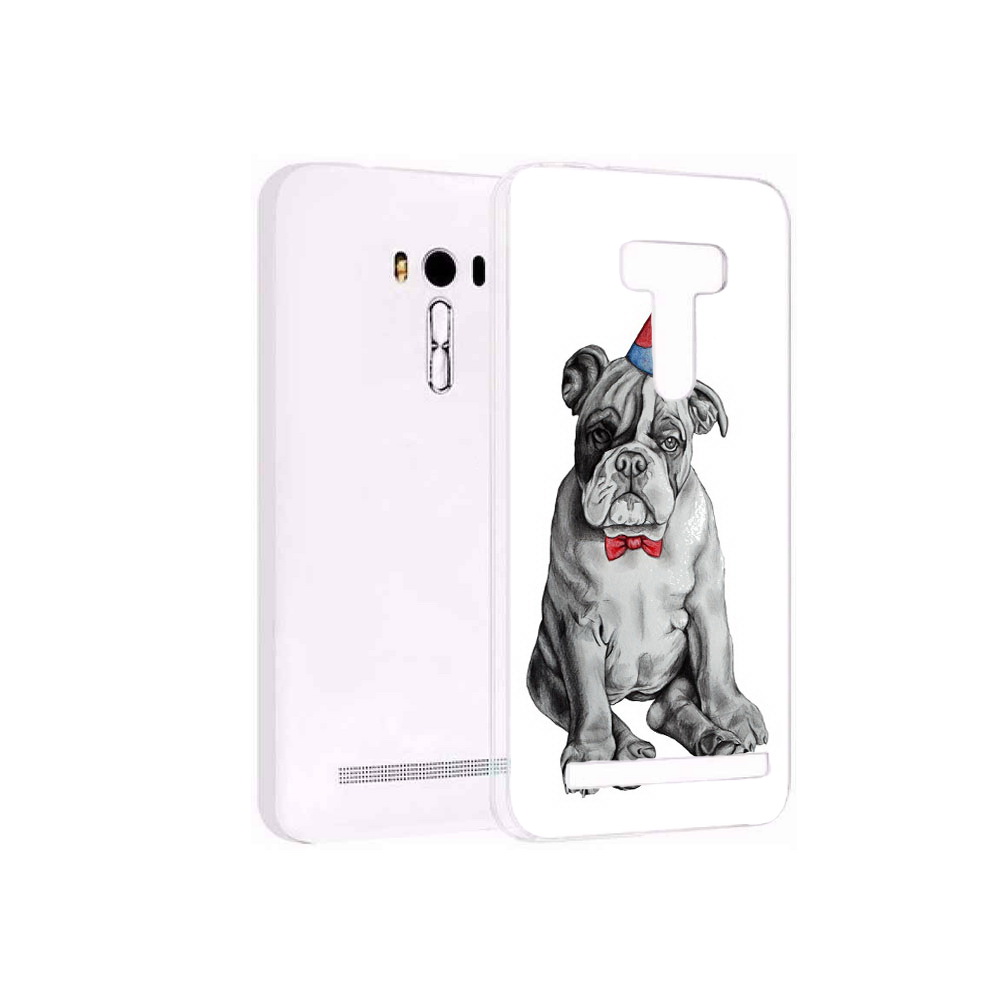 

Чехол MyPads Tocco для Asus ZenFone Selfie (ZD551KL) праздничный щенок, Прозрачный, Tocco