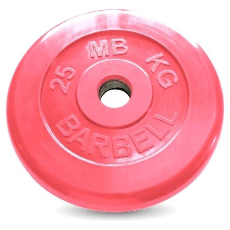 

Barbell d 51 мм, 25 кг, красный, MB-PltC51-25