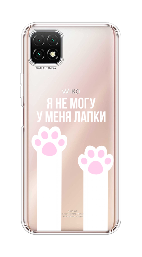 

Чехол на Wiko T3 "У меня лапки", Белый;розовый, 3400150-6