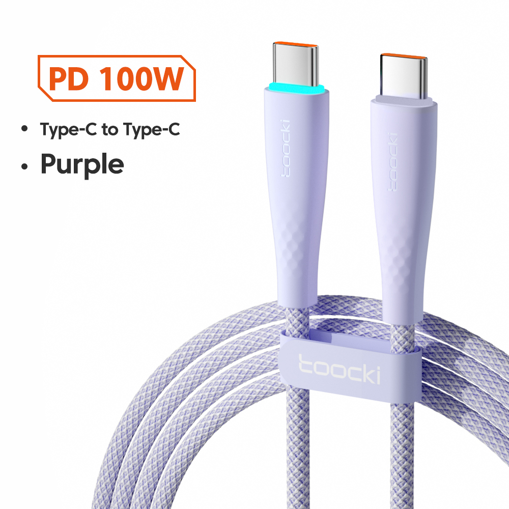 

Кабель USB Type-C-USB Type-C Toocki TXCTT1-BMH05 1 м фиолетовый, TXCTT1-BMH05