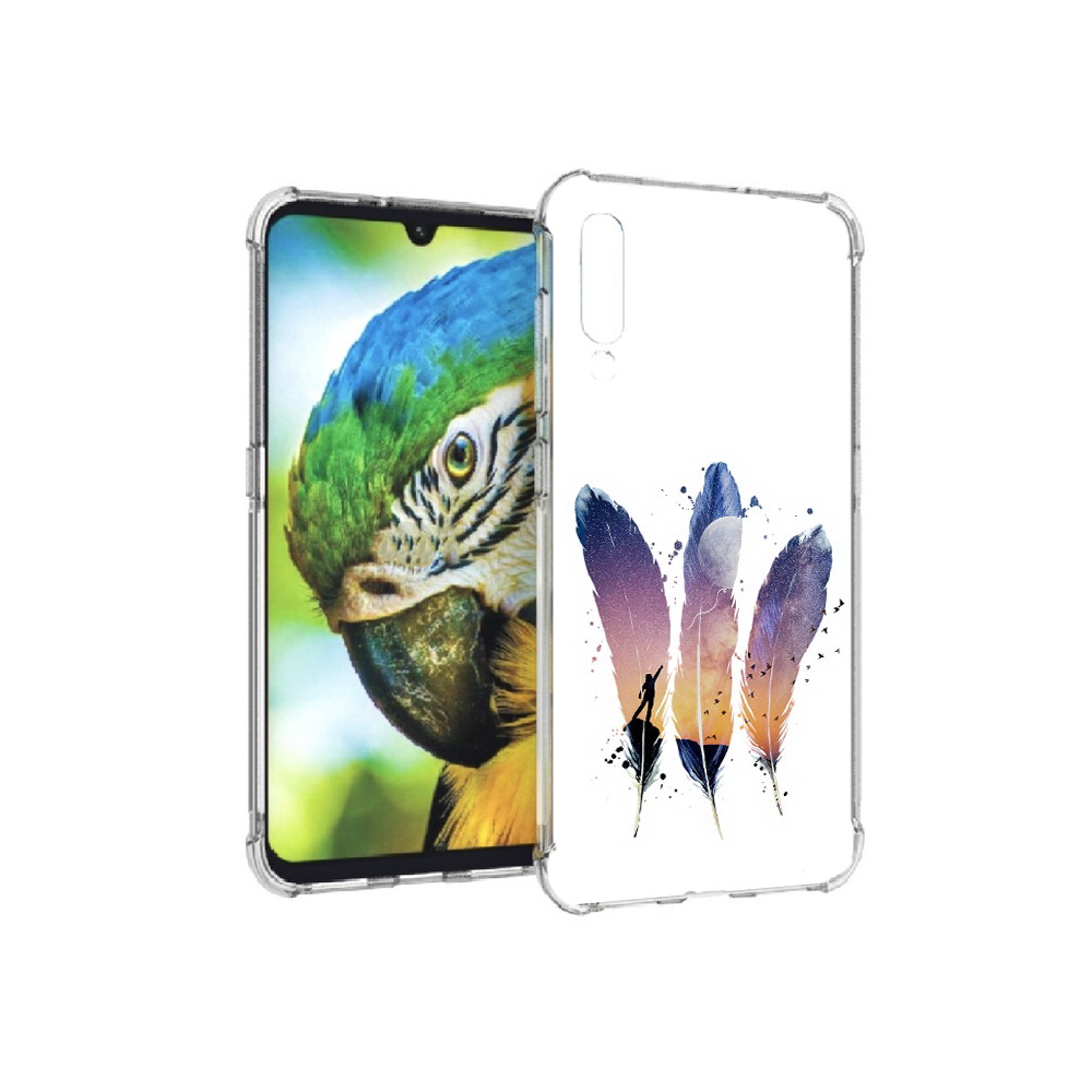 

Чехол MyPads Tocco для Xiaomi Mi 9 небесные перья (PT126035.255.519), Прозрачный, Tocco