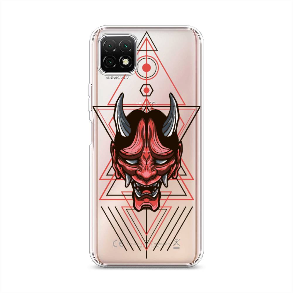 

Чехол на Wiko T3 "Hanya Oni mask", Серый;красный;черный, 3400150-4