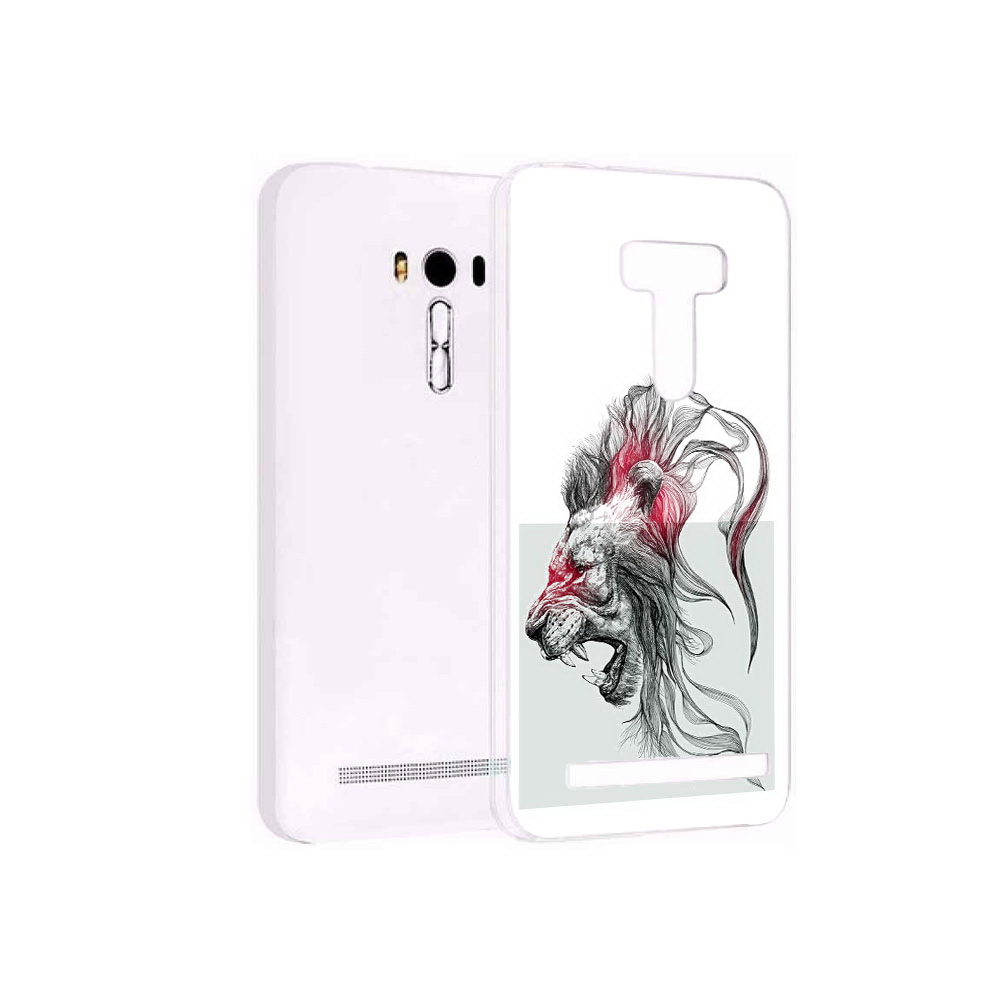 Чехол MyPads Tocco для Asus ZenFone Selfie (ZD551KL) разъяренный лев