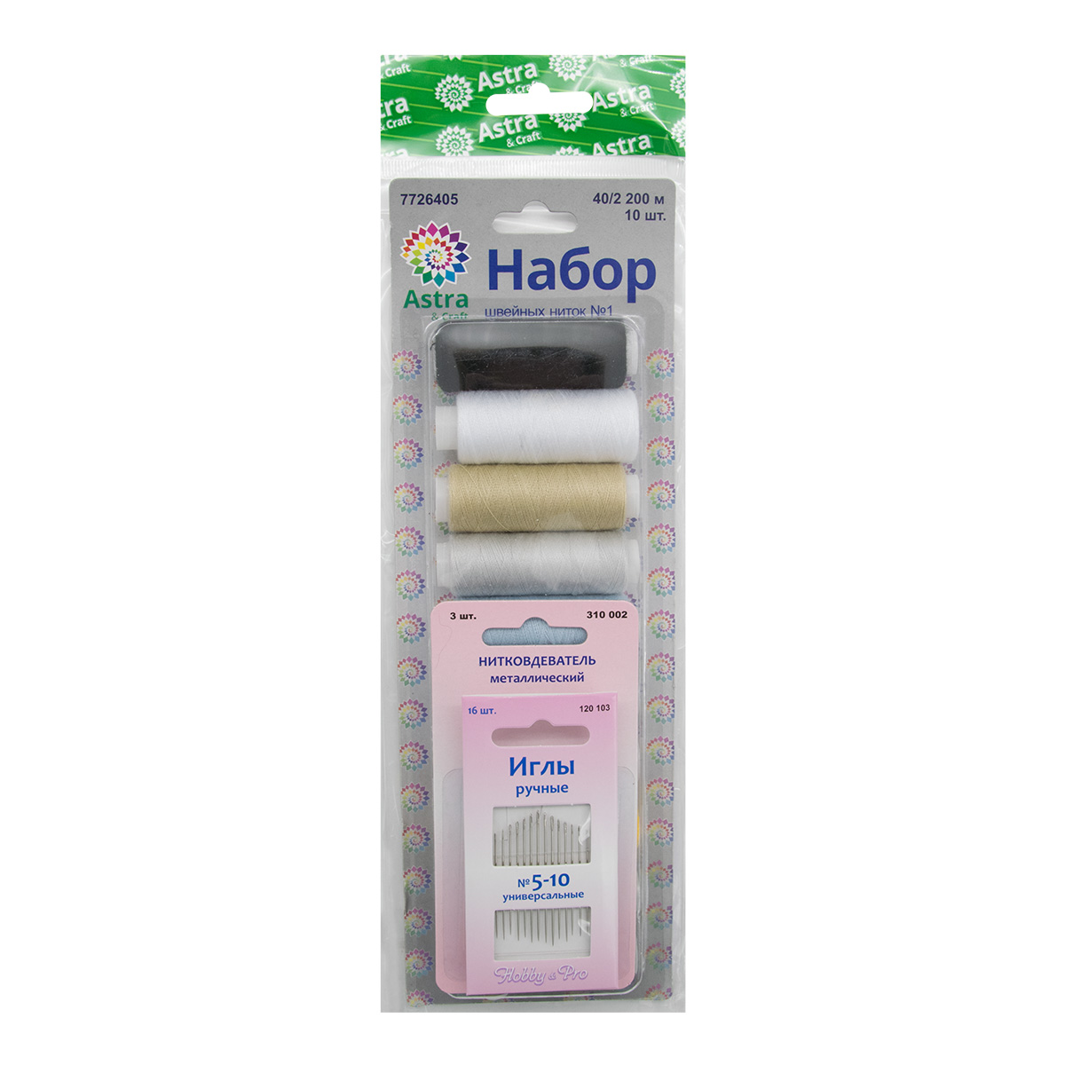 

Набор Нитки и иголки Astra&Craft, Разноцветный