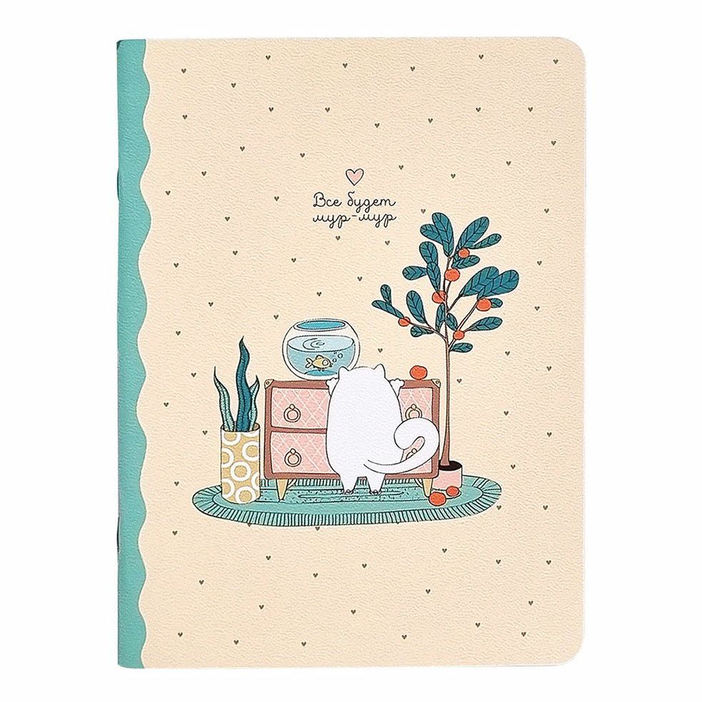 

Тетрадь общая Be Smart Mur-mur 48 листов А5+ скрепка клетка