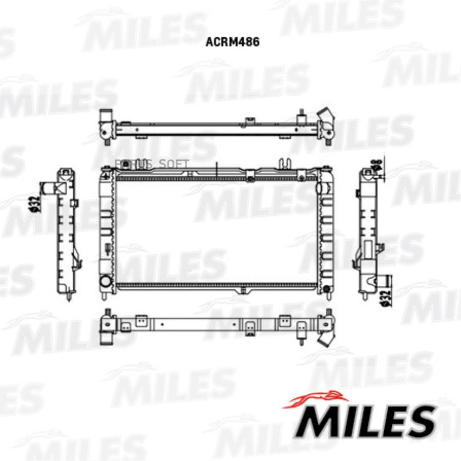

Радиатор (Механическая Сборка) Ваз 2190 Гранта Acrm486 Miles арт. ACRM486