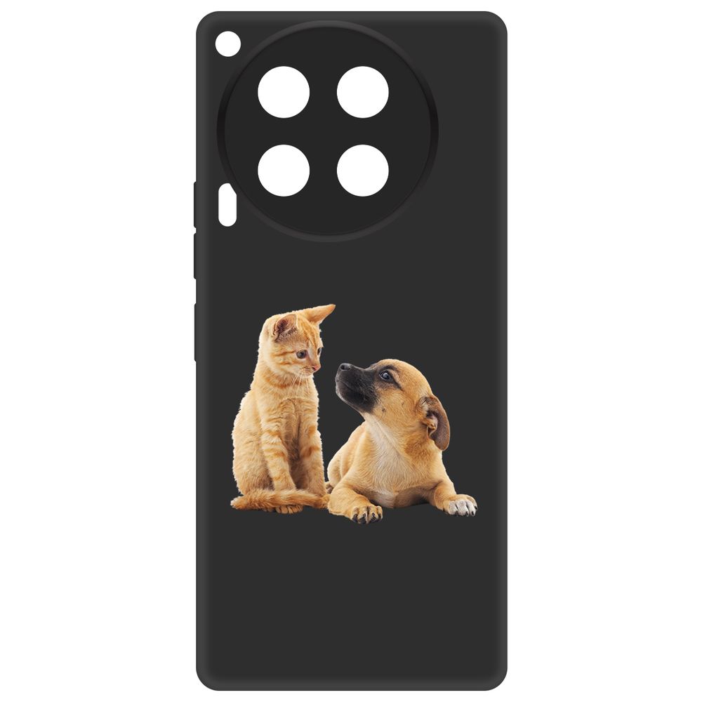 

Чехол-накладка Krutoff Soft Case Лучшие друзья для TECNO Camon 30 черный
