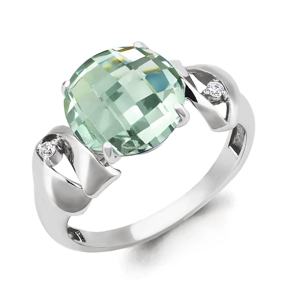 

Кольцо из серебра р. 17 AQUAMARINE 6594815А_925_р, 6594815А_925_р