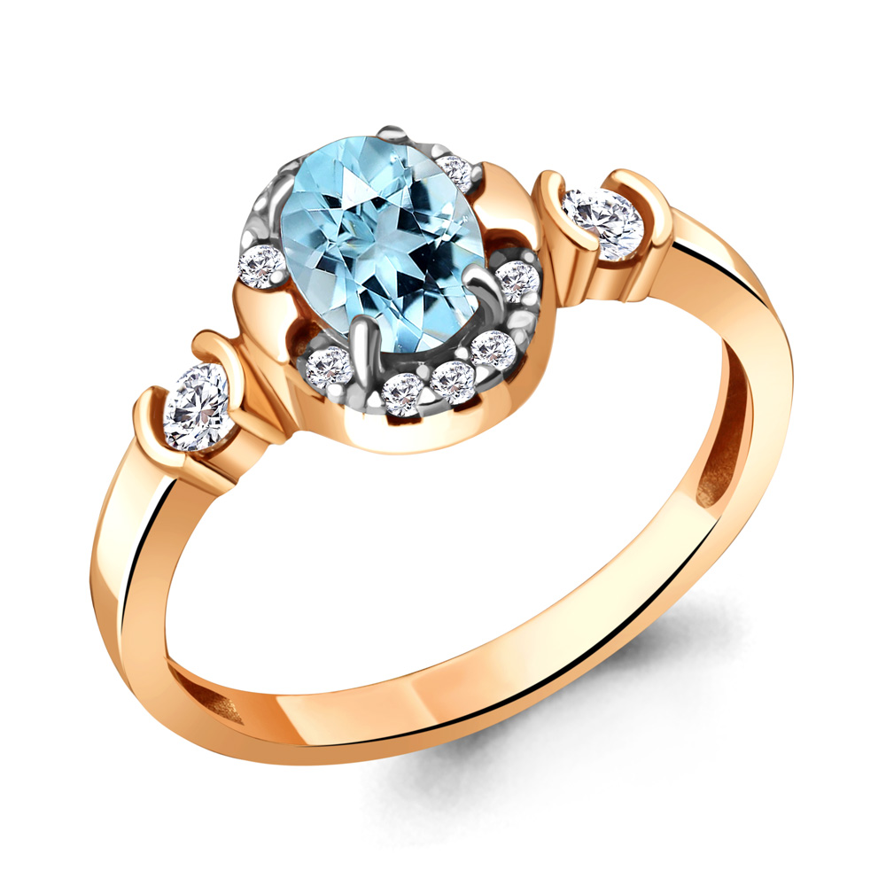 

Кольцо из серебра р. , AQUAMARINE 6940602А_925_з, 6940602А_925_з