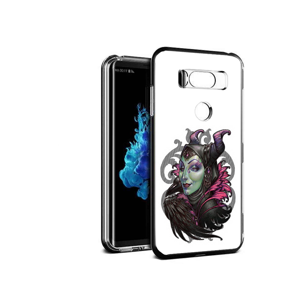

Чехол MyPads Tocco для LG V30S зеленая девушка с вороном, Прозрачный, Tocco