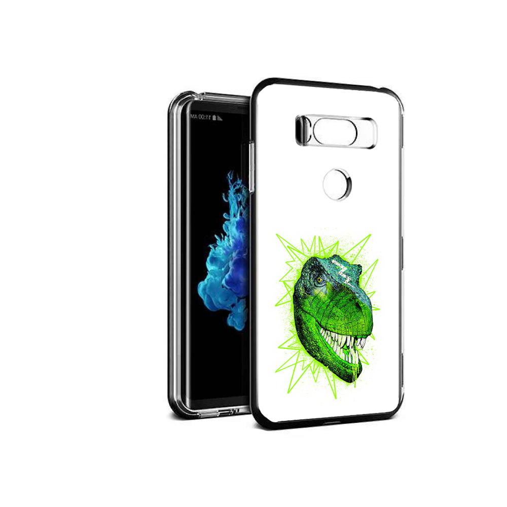 

Чехол MyPads Tocco для LG V30S зеленый динозавр, Прозрачный, Tocco