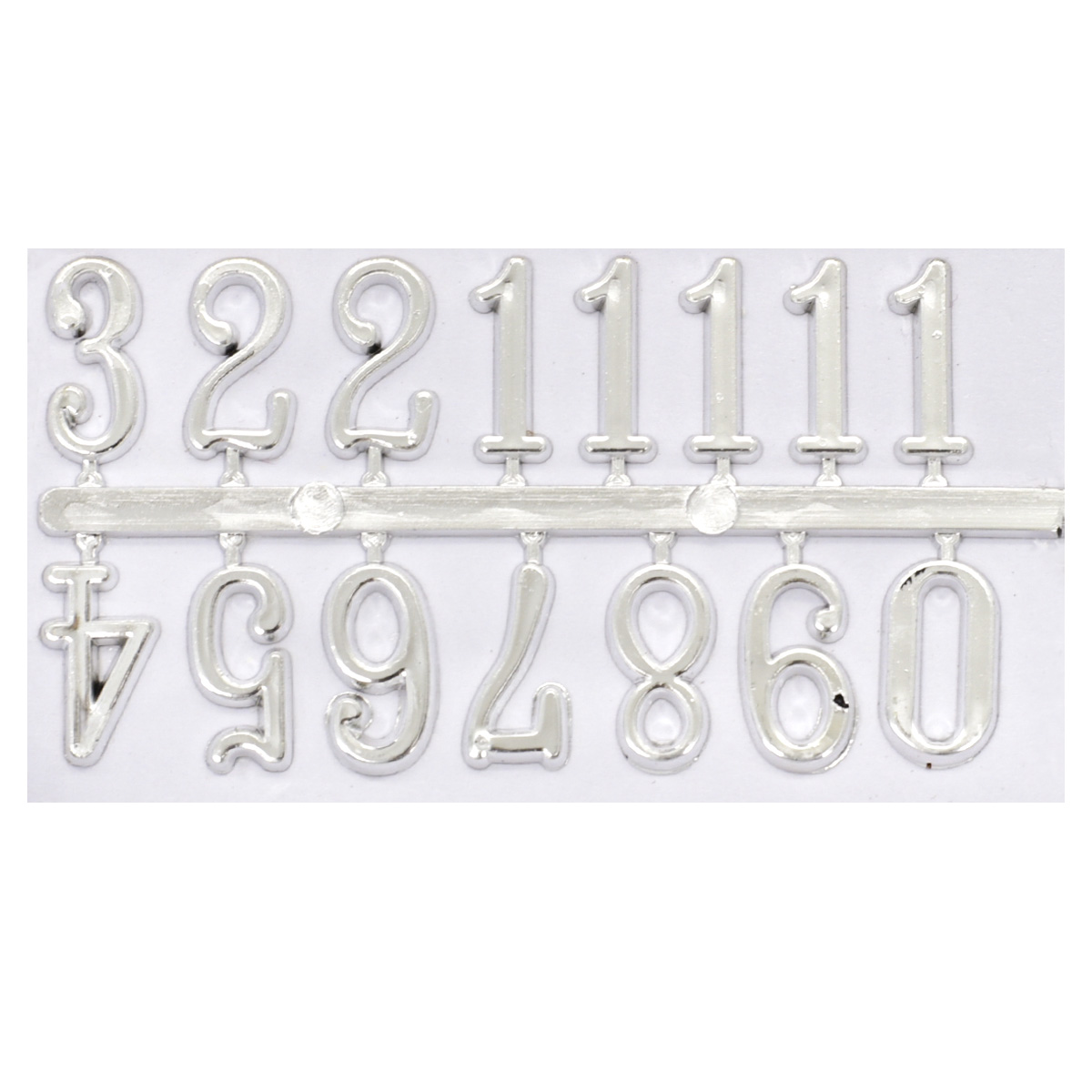 Цифры арабские для часов Astra&Craft, 5AS-073, 1,5 см (серебро)