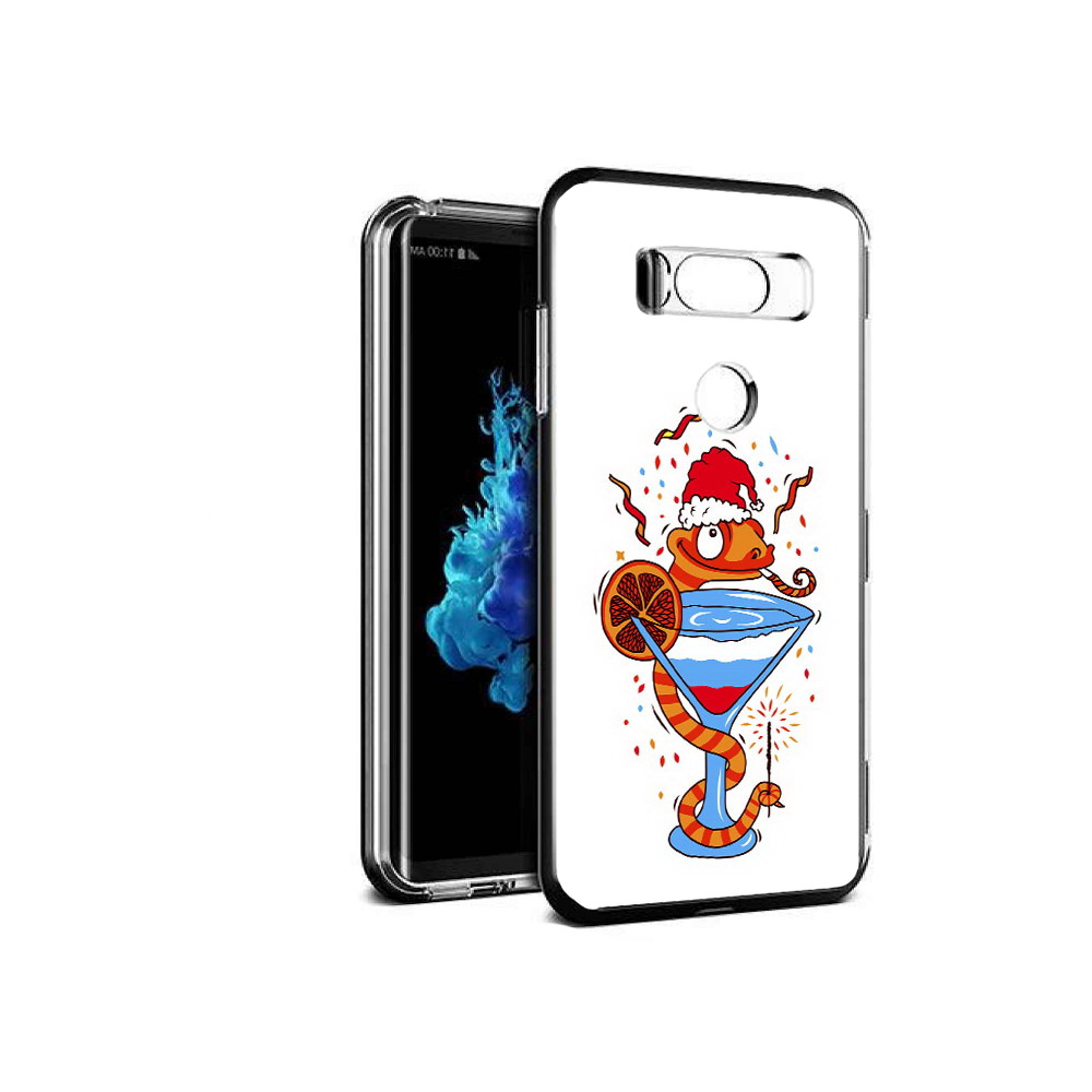 

Чехол MyPads Tocco для LG V30S змейка, Прозрачный, Tocco