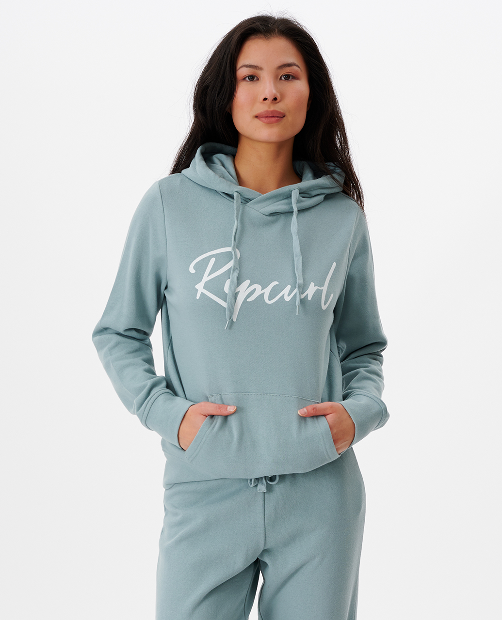 

Худи женское Rip Curl STANDARD SCRIPT HOOD голубое L, STANDARD SCRIPT HOOD