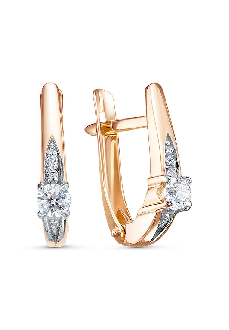 

Серьги из красного золота Kari Jewelry 1191020004, бриллиант\фианит, 1191020004