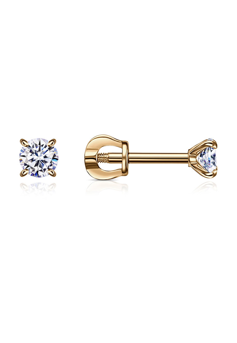

Серьги из красного золота Kari Jewelry С130-3265, фианит, С130-3265