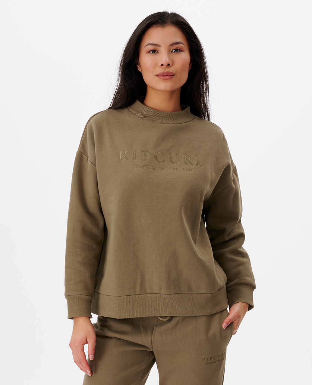 

Свитшот женский Rip Curl PREMIUM SURF CREW коричневый S, PREMIUM SURF CREW