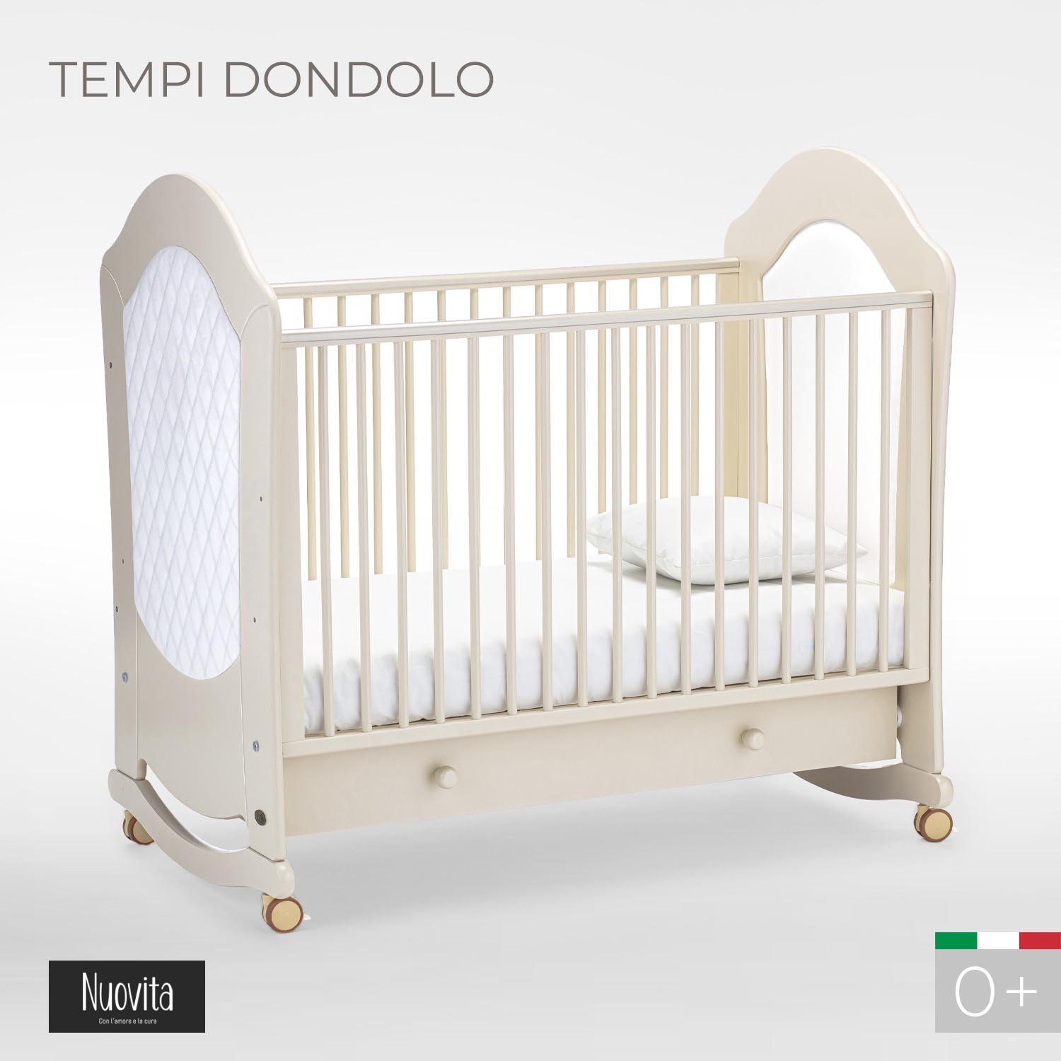 фото Детская кровать nuovita tempi dondolo avorio, слоновая кость