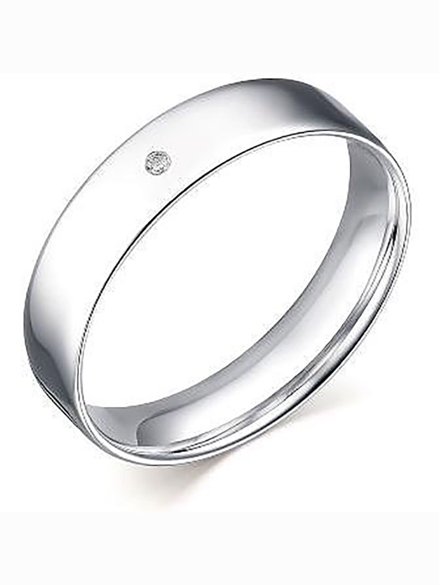 

Кольцо с 1 бриллиантом из серебра р. 19 Алкор серебро 01-1980_000Б-00, 01-1980_000Б-00