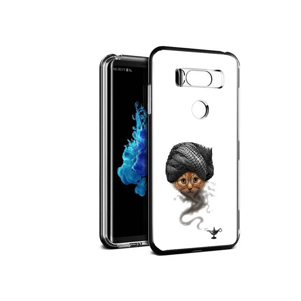 

Чехол MyPads Tocco для LG V30S кот джин, Прозрачный, Tocco
