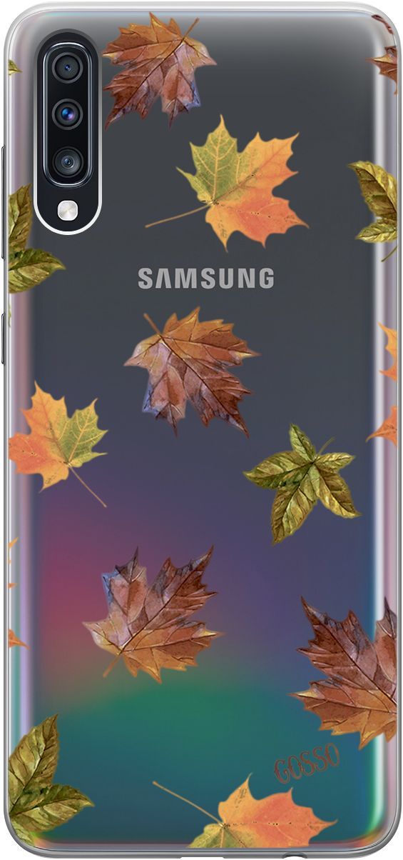 

Чехол на Samsung Galaxy A70/A70s с принтом "Maple" прозрачный, Прозрачный;оранжевый, 1772