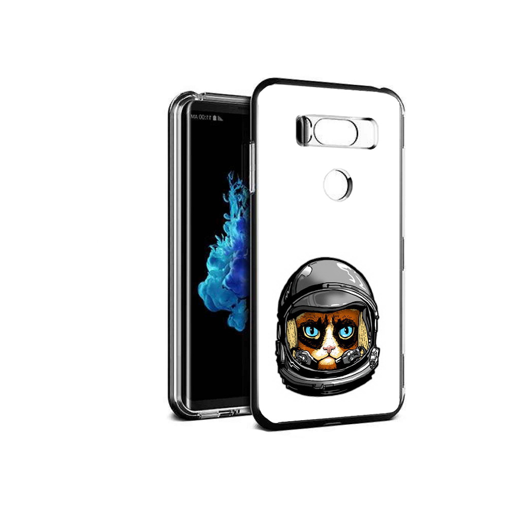 

Чехол MyPads Tocco для LG V30S кот космонавт, Прозрачный, Tocco