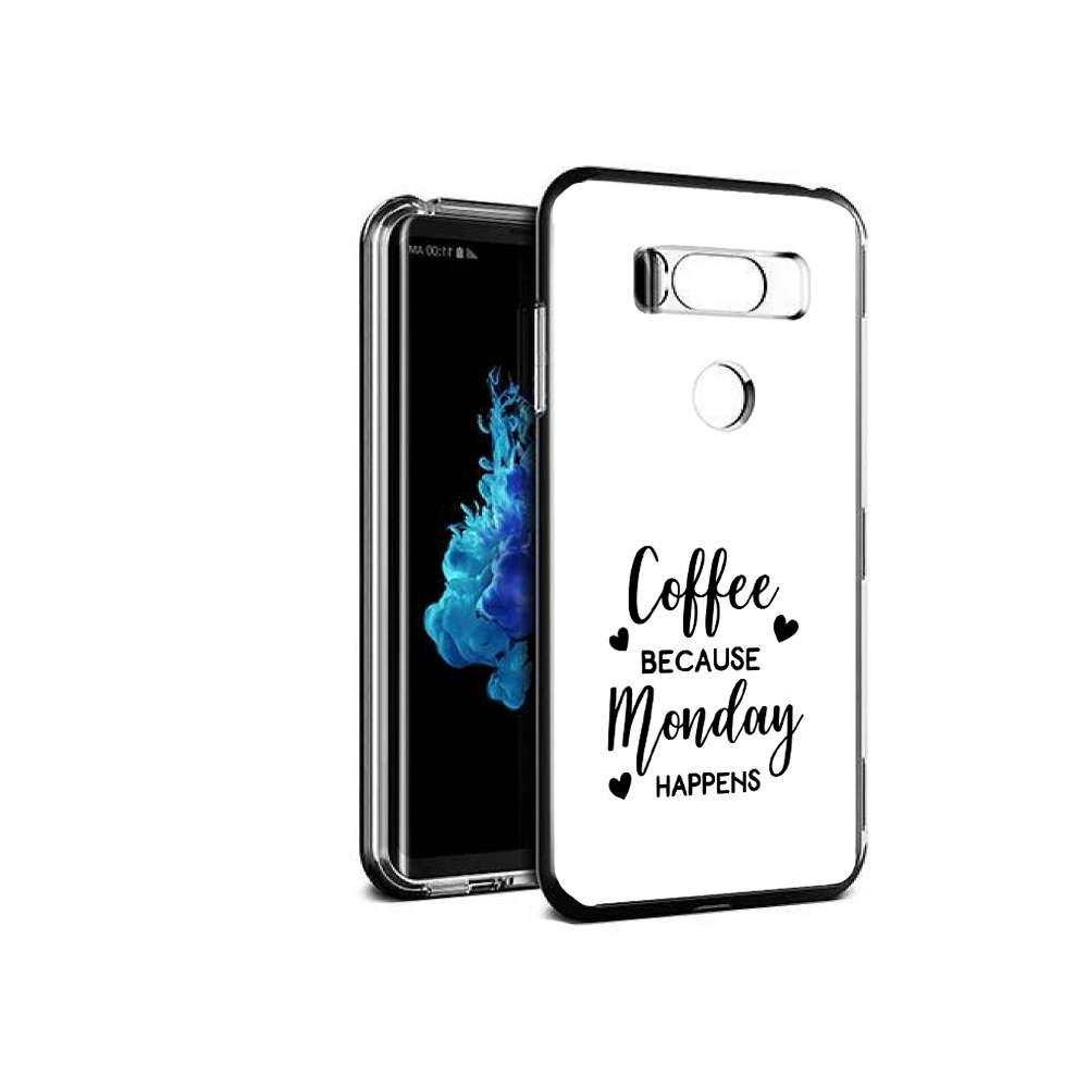 

Чехол MyPads Tocco для LG V30S кофе и понедельник стал счастливым, Прозрачный, Tocco