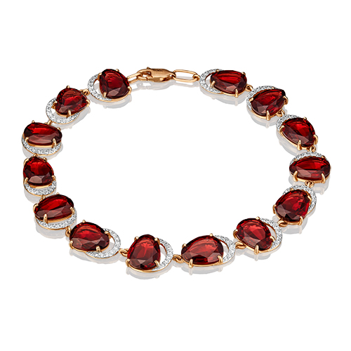 

Браслет из золота с фианитом/гранатом р. 21 PLATINA jewelry 05-0527-00-210-1110-46, 05-0527-00-210-1110-46