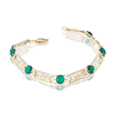 

Браслет из желтого золота с халцедоном р. 18,5 PLATINA jewelry 05-0535-00-274-1130-47, 05-0535-00-274-1130-47