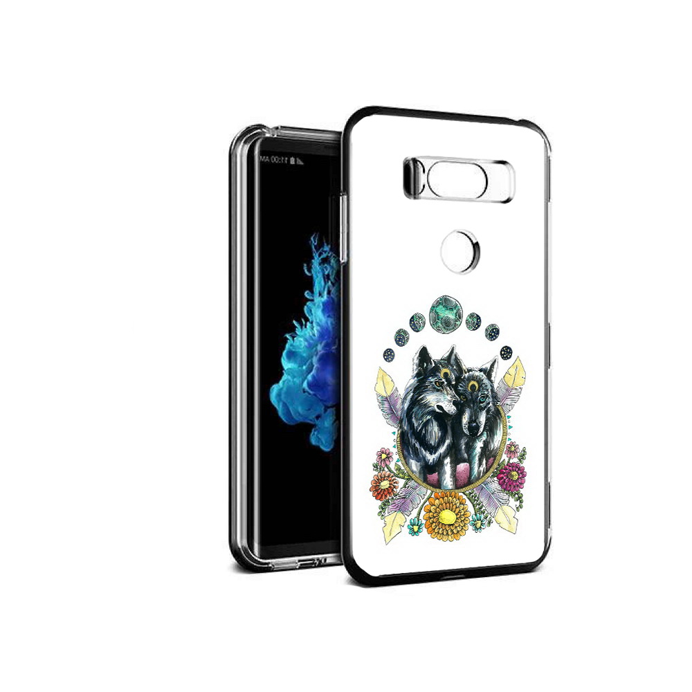 

Чехол MyPads Tocco для LG V30S красивые волки абстракция, Прозрачный, Tocco