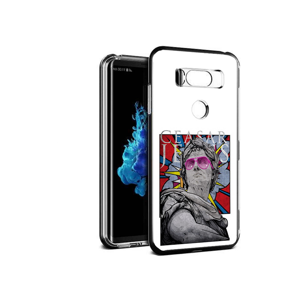 

Чехол MyPads Tocco для LG V30S крутая статуя свободы, Прозрачный, Tocco