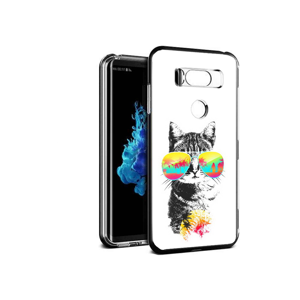 

Чехол MyPads Tocco для LG V30S крутой кот, Прозрачный, Tocco