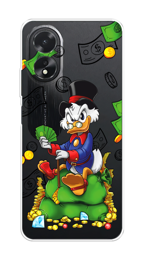 

Чехол на Oppo A38/A18 "Scrooge Richness", Черный;синий;зеленый, 2515350-1