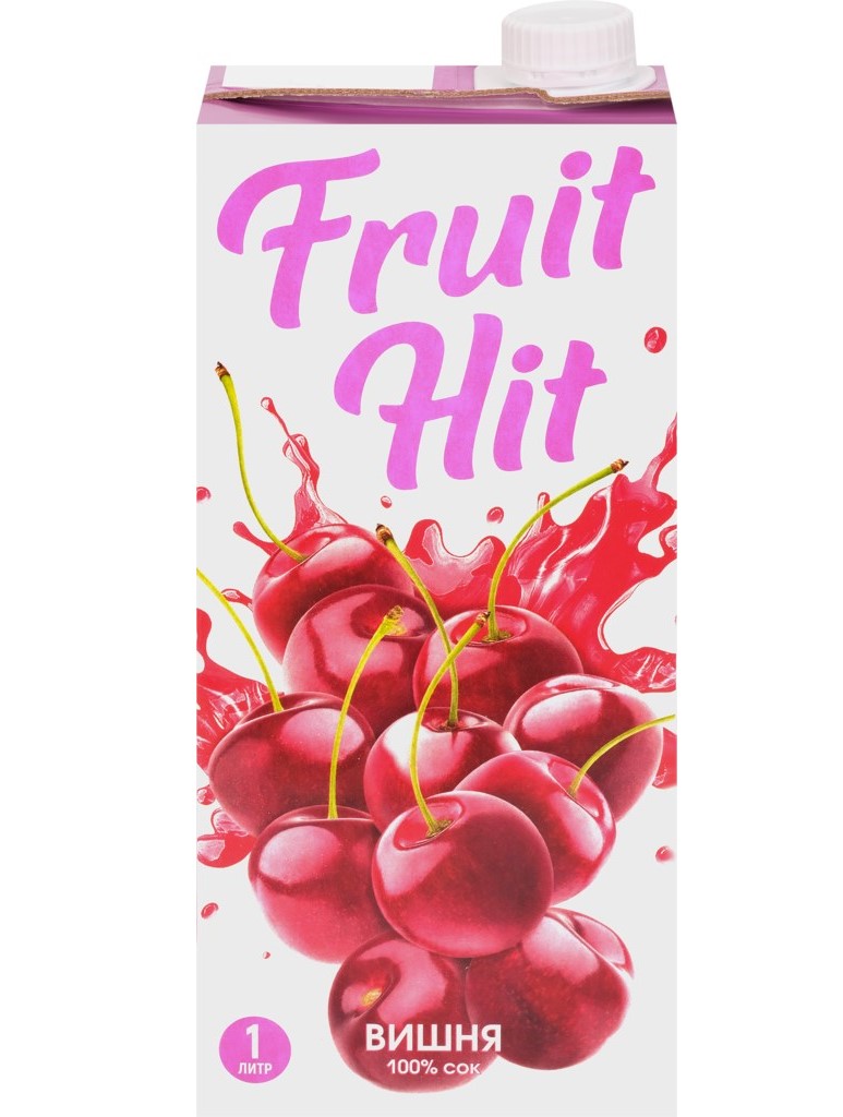 Сок Fruit Hit вишневый стерилизованный 1 л