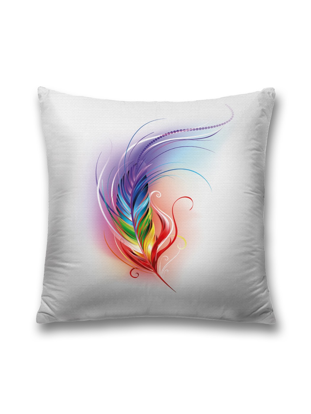 

Наволочка JoyArty декоративная "Радужное перо" на молнии, 45x45 см, Оранжевый