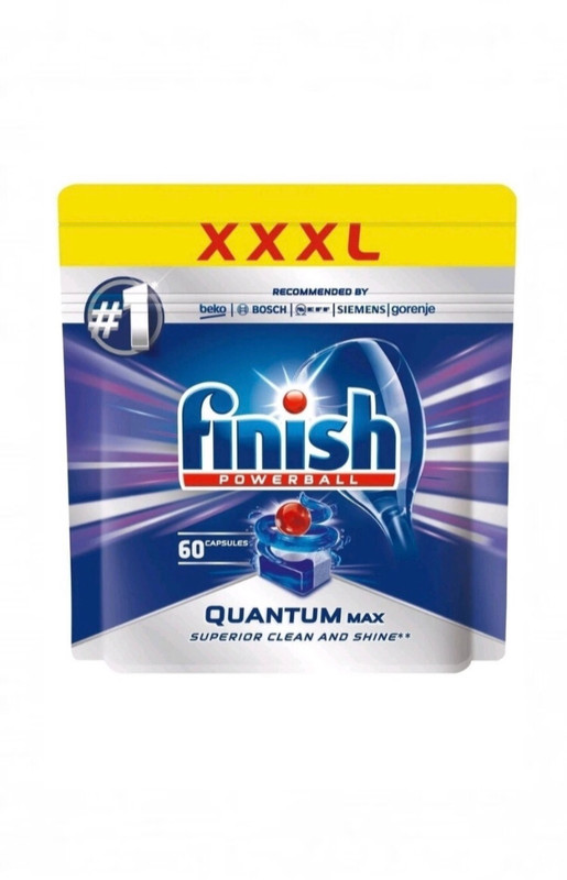 фото Капсулы для посудомоечной машины finish quantum, 60шт